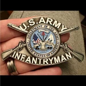 U.S. Army Infantryman Challenge Coin Huge Heavy